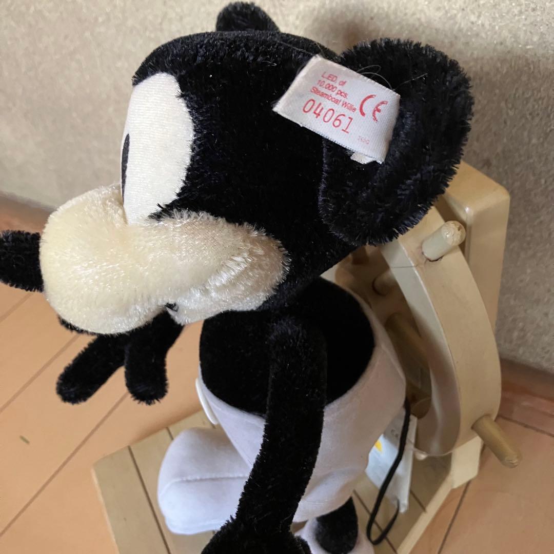 希少 シュタイフ 蒸気船ウィリー ミッキーマウス 世界限定 10000体