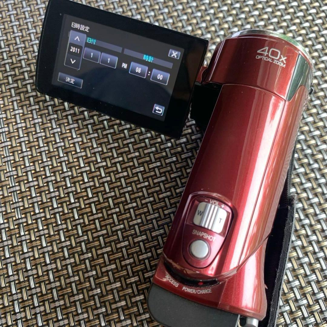 JVC Everio HD ビデオカメラ GZ-HM460-R ハンディカム