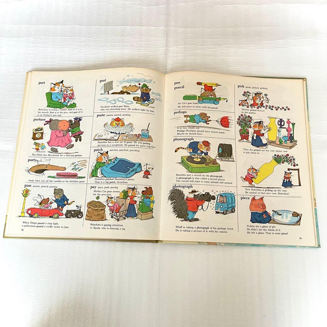 1970～80年代発行 ヴィンテージ英語教育絵本セット 英単語&辞書 6冊