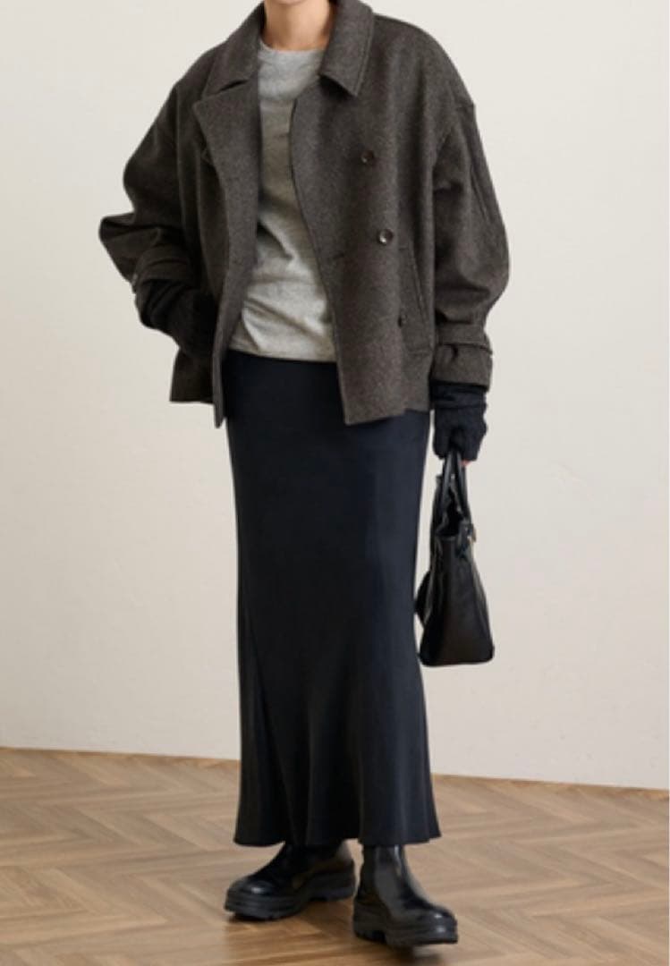 framework】23AW ピンチェックバルカラーショートコート - メルカリ