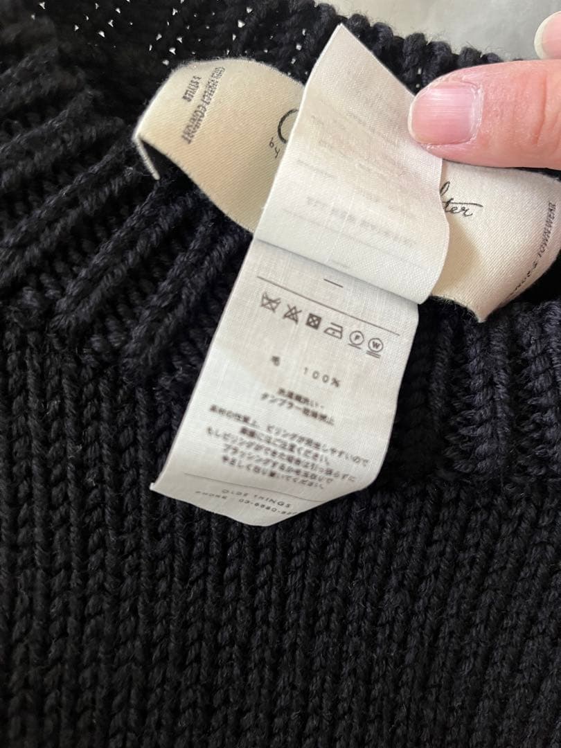 OldeH&Daughter WOOSTEDWOOL クルーネック ネイビー - メルカリ