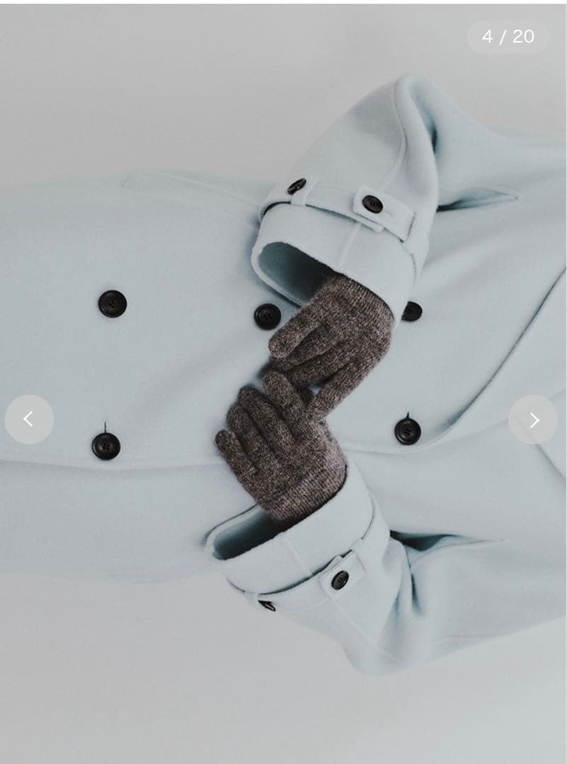 新品 ♡ Mila Owen ベルト付きリバーピーコート ライトブルー - メルカリ