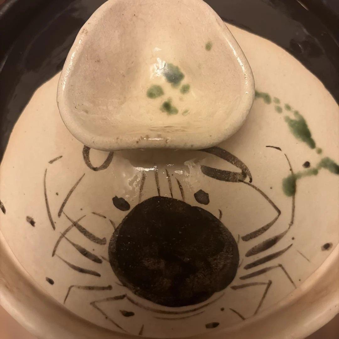 友野様専用】中垣連次 美濃焼 黒織部 手造り土鍋 逸品作