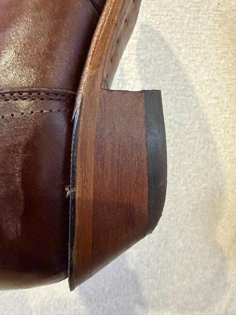 ブラウン Boulet ジッパー付き ウエスタンブーツ US 11 - メルカリ