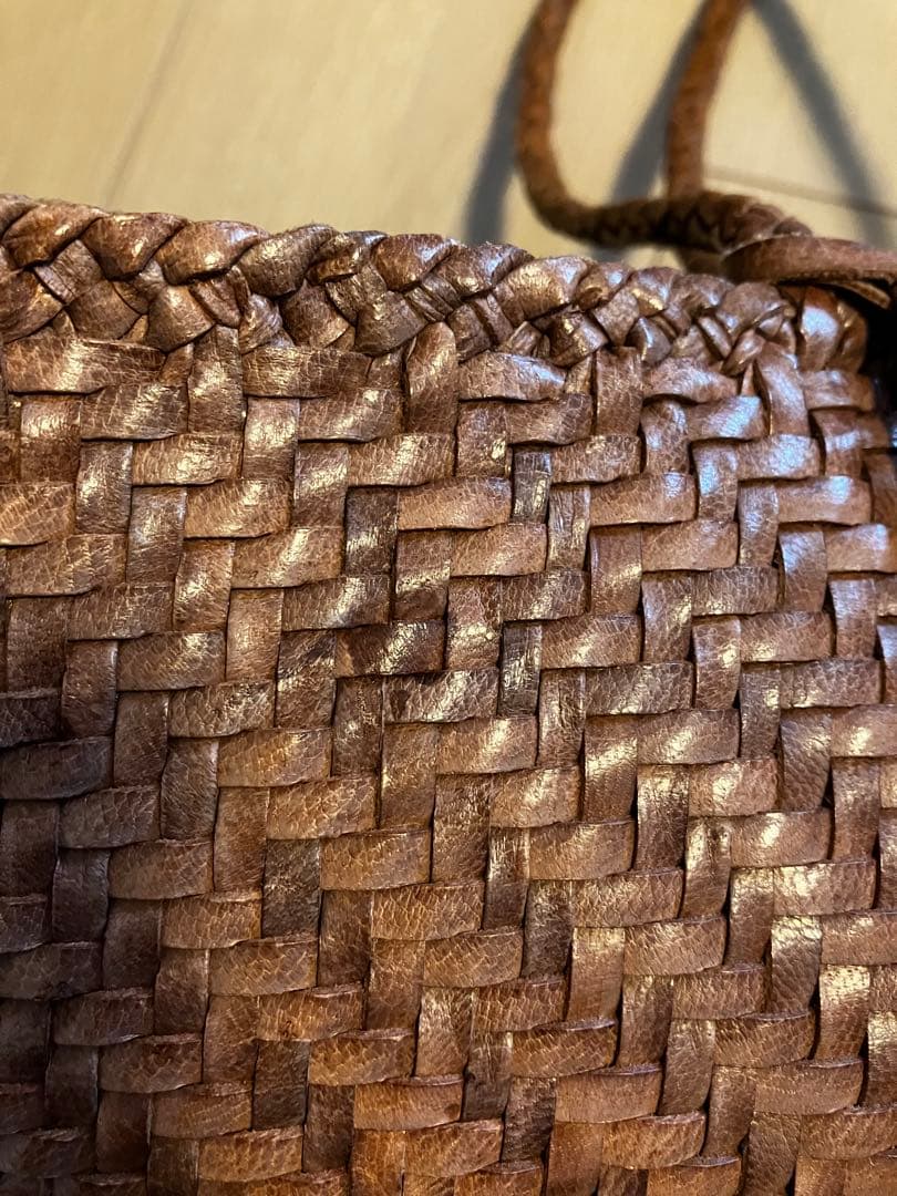 Craig for human womanピンクグレージュかごバッグDRAGON Craig woman