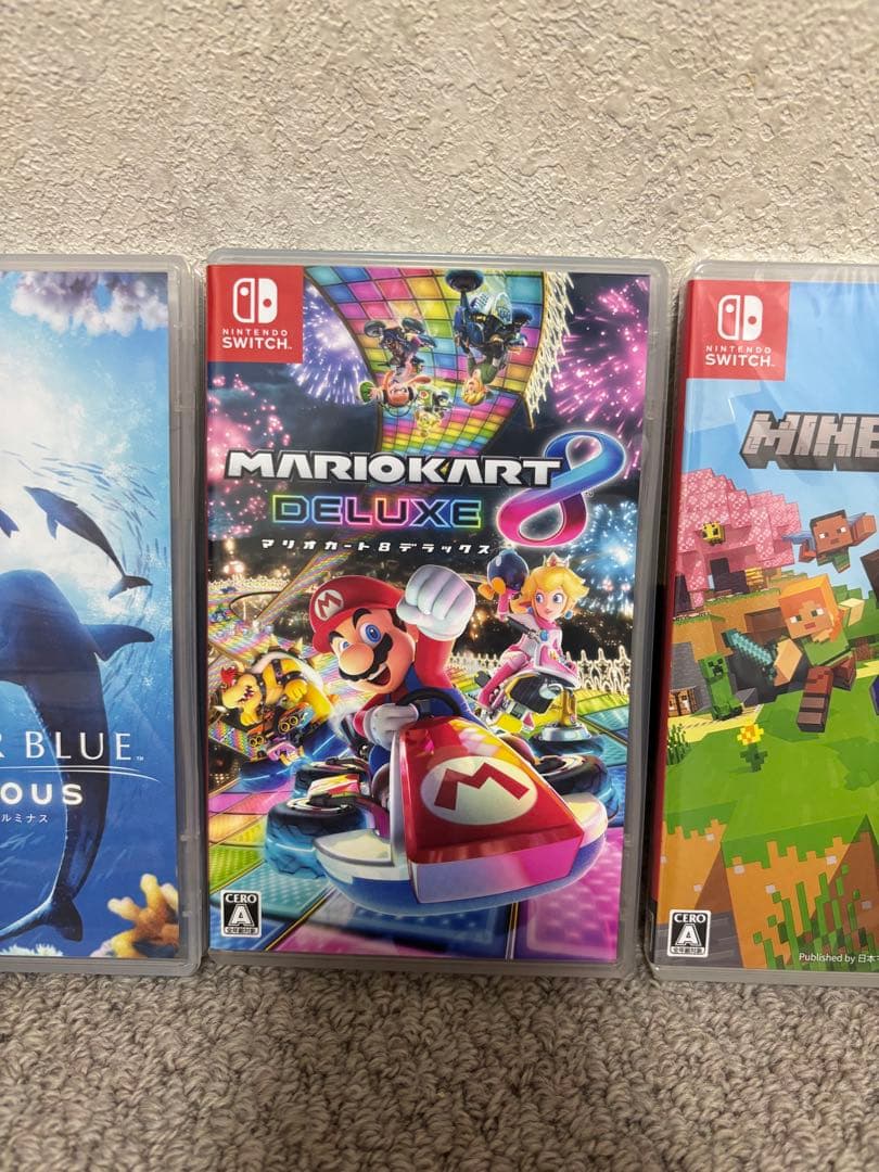 Switchソフトマリオカート8デラックスマイクラFOREVERBLUE3点 - メルカリ