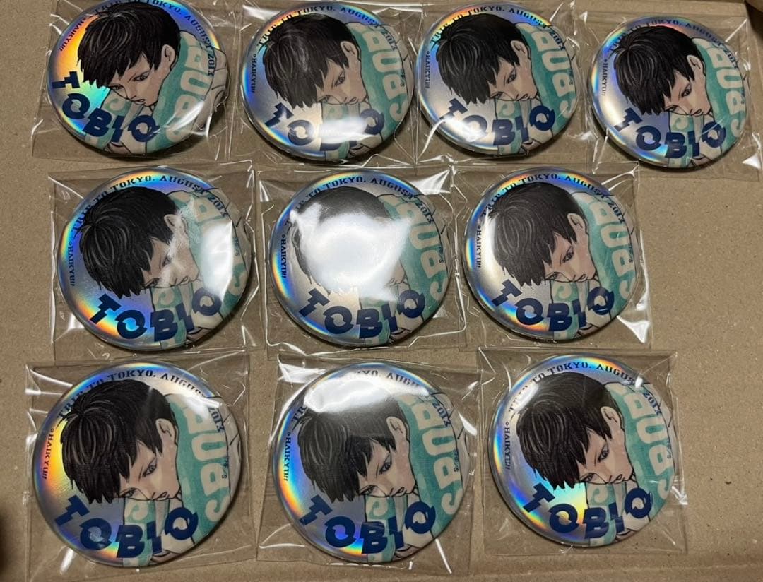 ハイキュー‼︎ ジャンプGIGA メタリック缶バッジ黒尾 まとめ売り 33缶