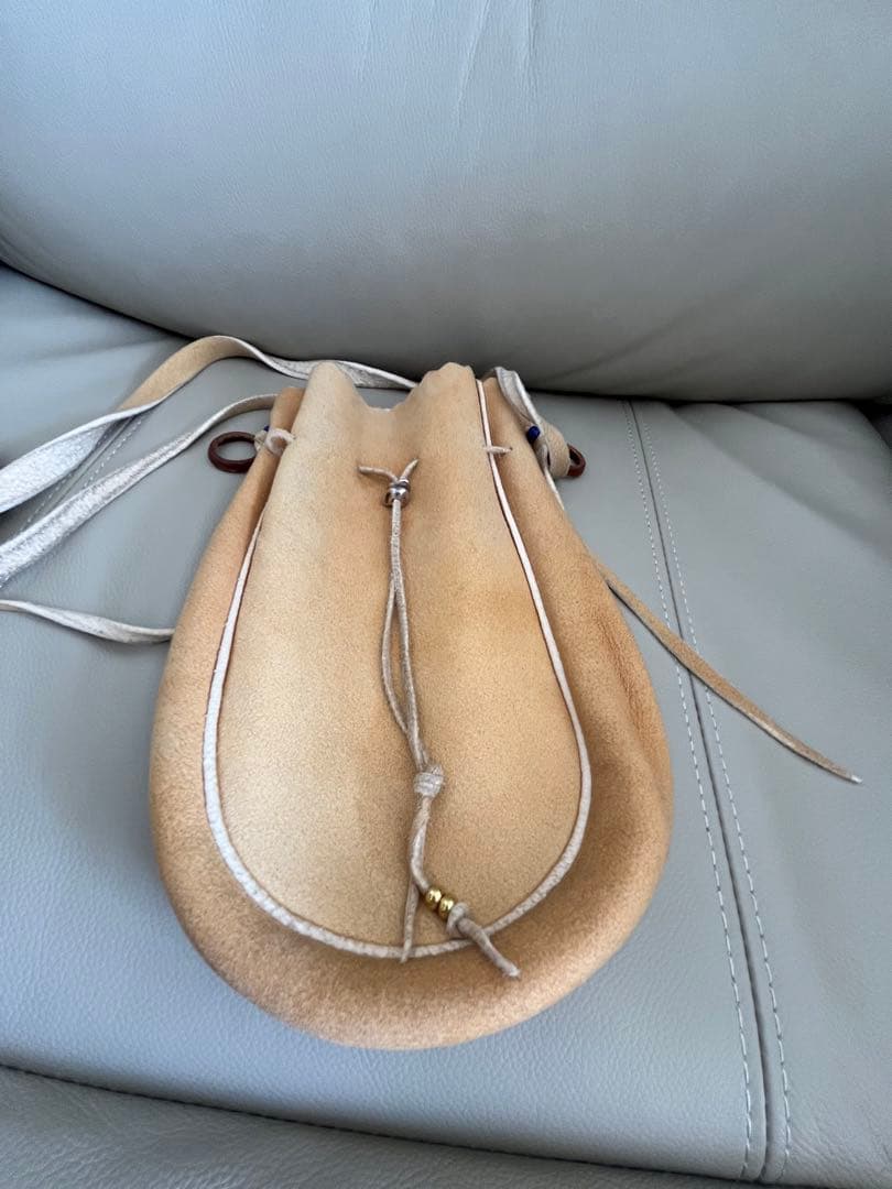 ☆ポーチ本体のみ販売goro's ゴローズ 巾着ポーチL スモーク コンチョ