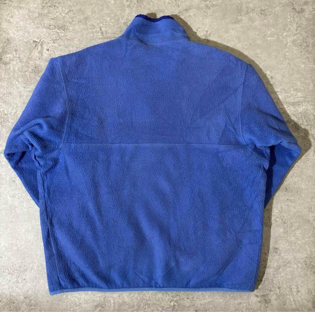 90sパタゴニアpatagoniaシンチラ スナップTフリースUSA製ラベンダー