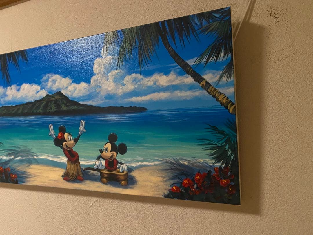 ディズニー 絵画 「ハワイアンバケーション」 ミッキー ミニー - メルカリ