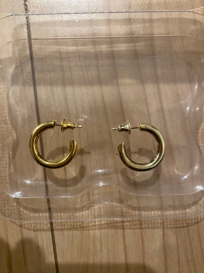 キャリアリング フープ ピアス 501 CAREERING ゴールド