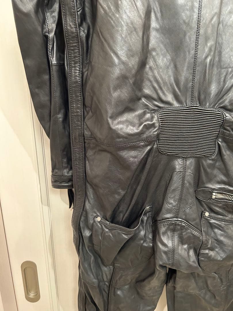 テンさん専用 DSQUARED2 ブラック革ツナギ - メルカリ