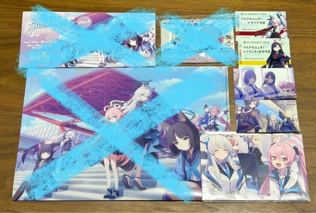 ブルーアカイブ ブルアカふぇす2025 会場限定グッズ ノベルティ7点