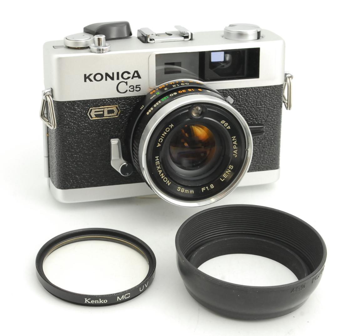 【露出計動作品】KONICA C35 FD レンジファインダー フィルムカメラ 露出計不動でも機械式で動く50年前のカメラ。KONICA C35 FDを分解清掃