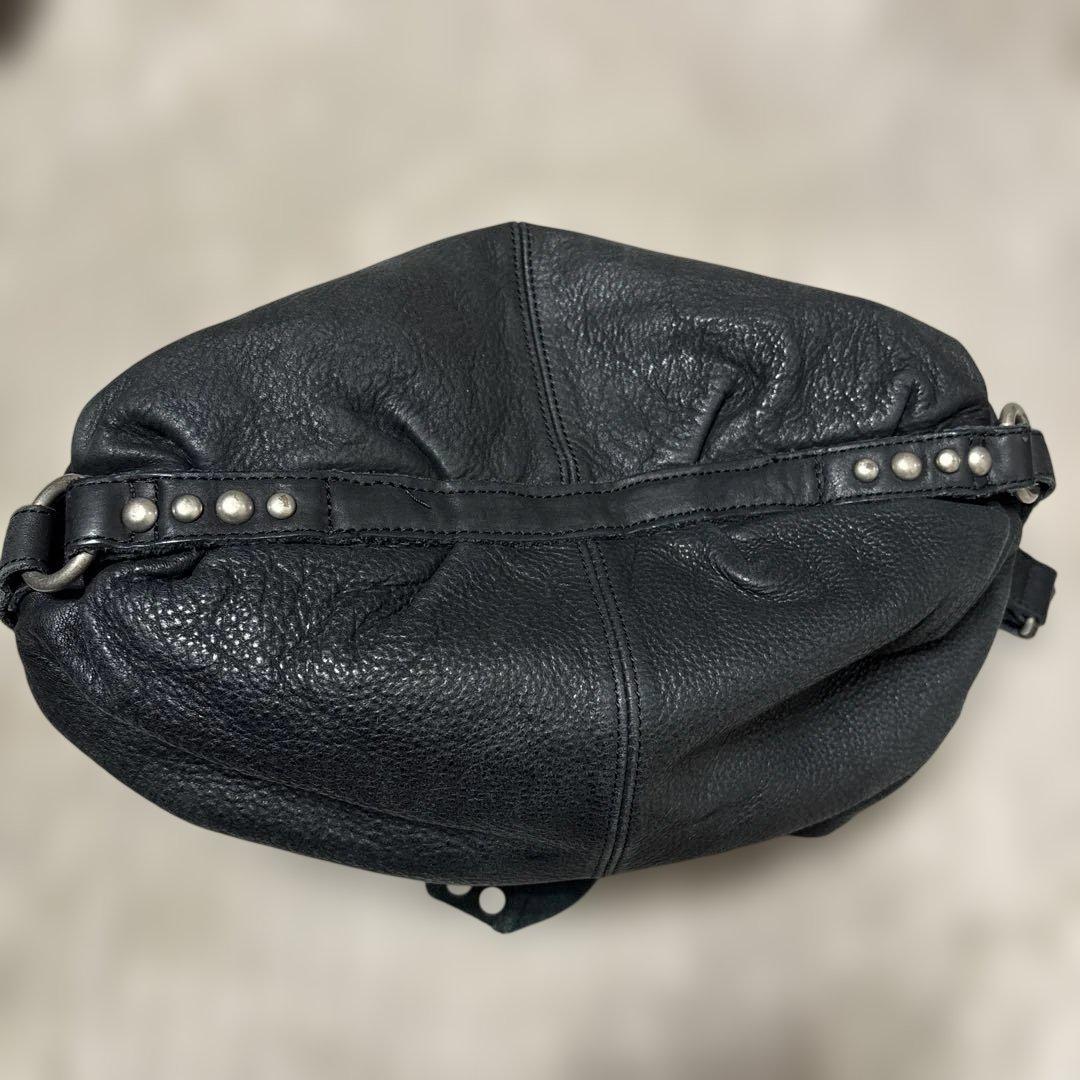 TRES シボ革 2way ショルダーバッグ スタッズ ブラック 黒 y2k - メルカリ