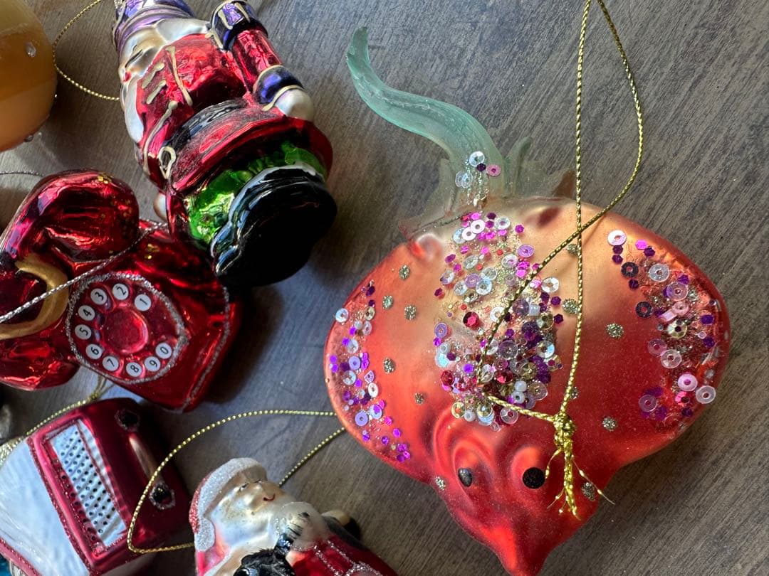 フライングタイガー ガラス製オーナメントセット クリスマス 12個