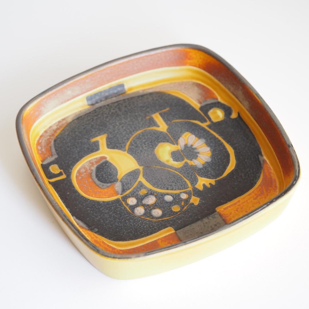 ロイヤルコペンハーゲン トレイ 169mm角 / ジョアンヌ・ゲァバー ブルーパルメッテ スモール トレイ 16cm | ROYAL COPENHAGEN