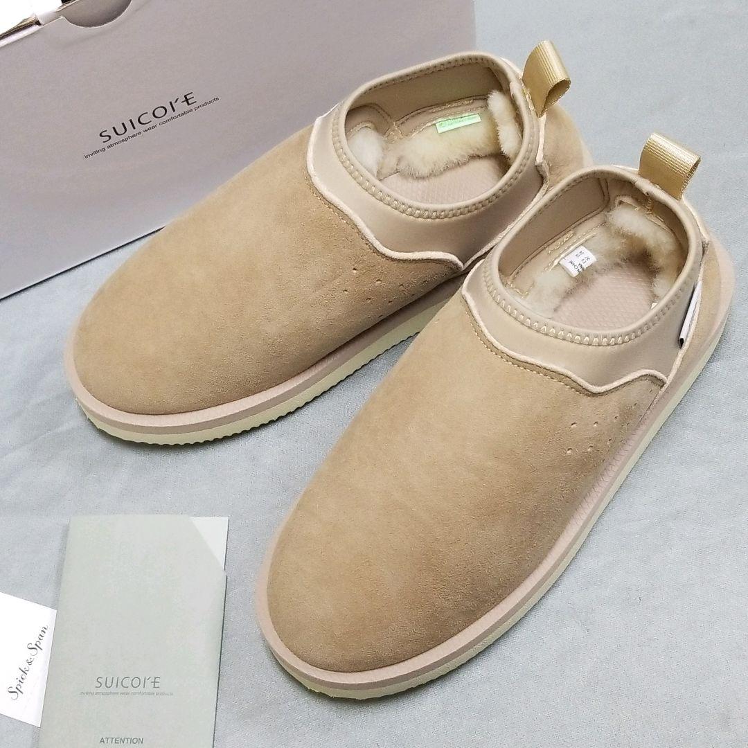 秋冬 スイコック ムートン サボ スリッポン ベージュ SUICOKE 24
