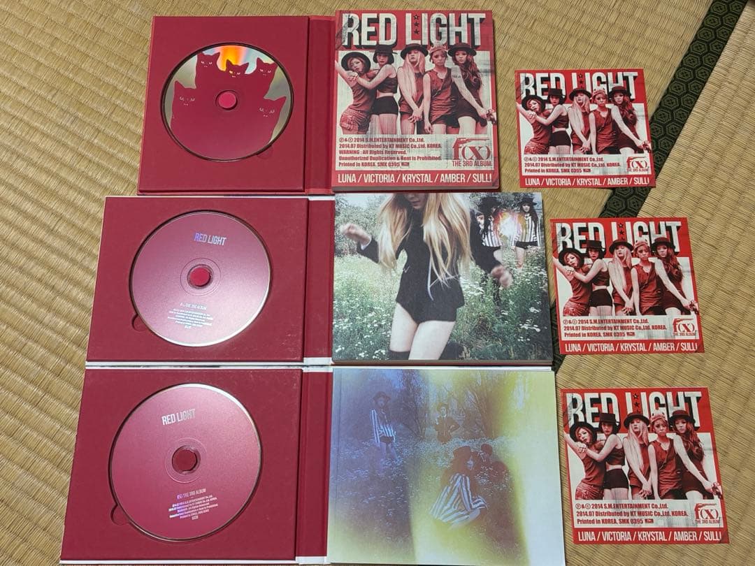 f(x) Red Light アルバム CD 3Ver.セット トレカなし