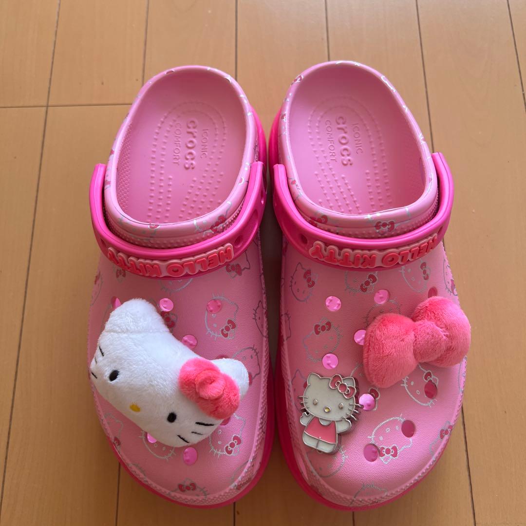ハローキティ クロッグサンダル ピンク crocs】 クロックス HELLO KITTY BAE CLOG ハロー キティ ベイ