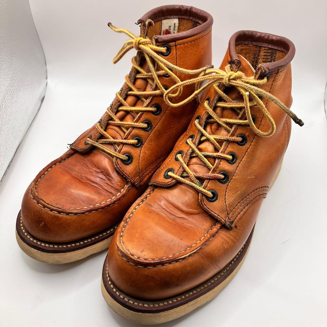 ☆美品☆ 98年製刺繍縦羽タグRed Wing 875 US 6.5E