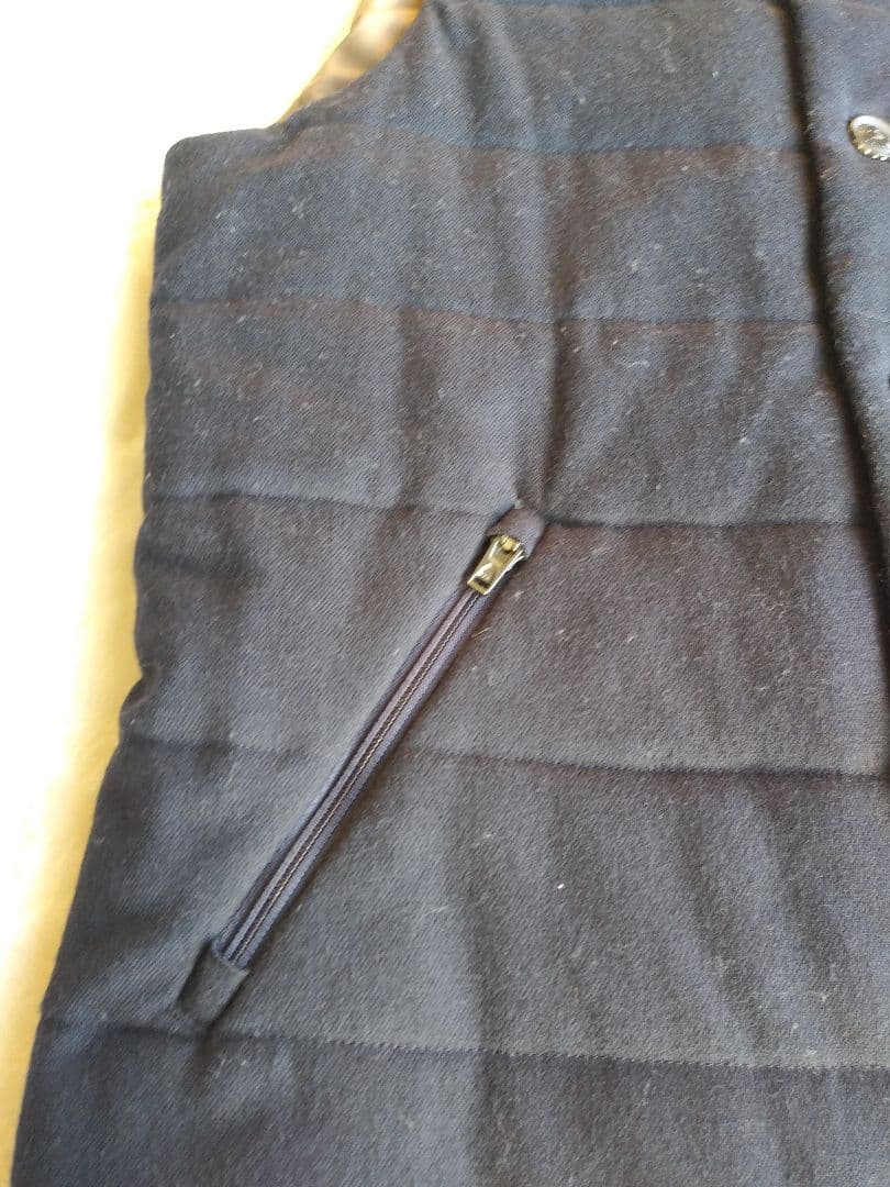 ナナミカ プリマロフト ウールベスト sizeXS ネイビー オンオフ着用可