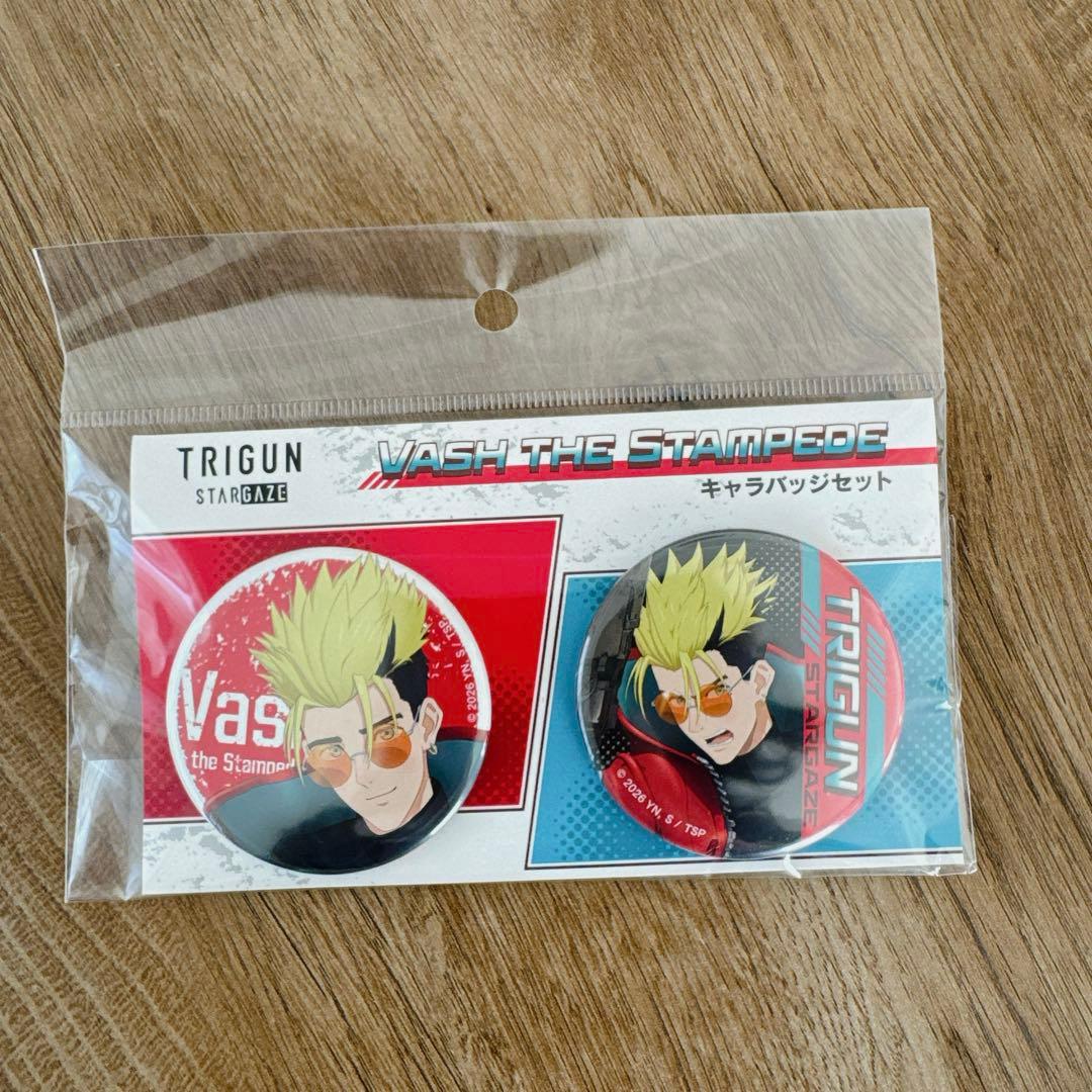 TRIGUN STARGAZE キャラバッジ ヴァッシュ・ザ・スタンピード - メルカリ