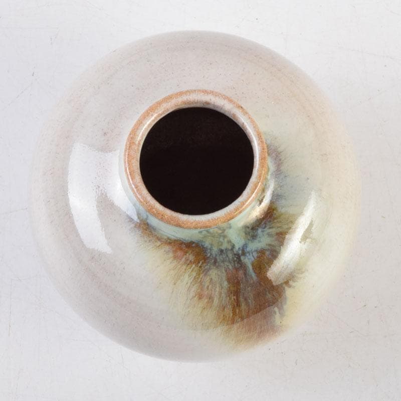 よりまき様専用 茶道具 板谷波山作 素釉 茶入 仕覆付 共箱 D 9192