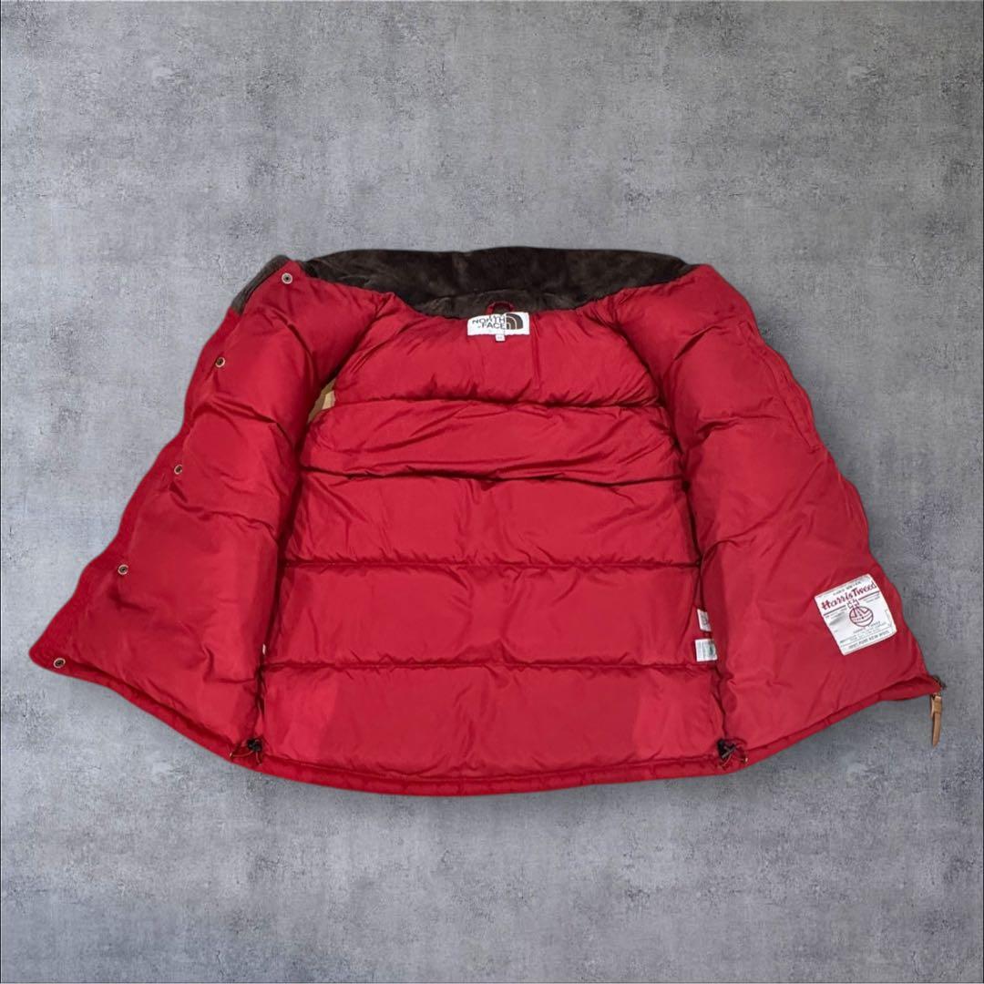 THE NORTH FACE ダウンベスト 赤 メンズXL ハリスツイード - メルカリ