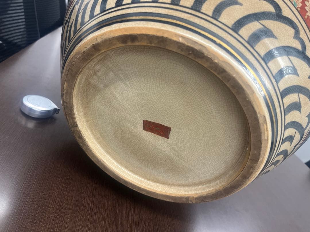 田*中様 伊満里焼 伊万里焼 陶器製 豪華絢爛 色絵 金彩 飾り壺 昭和