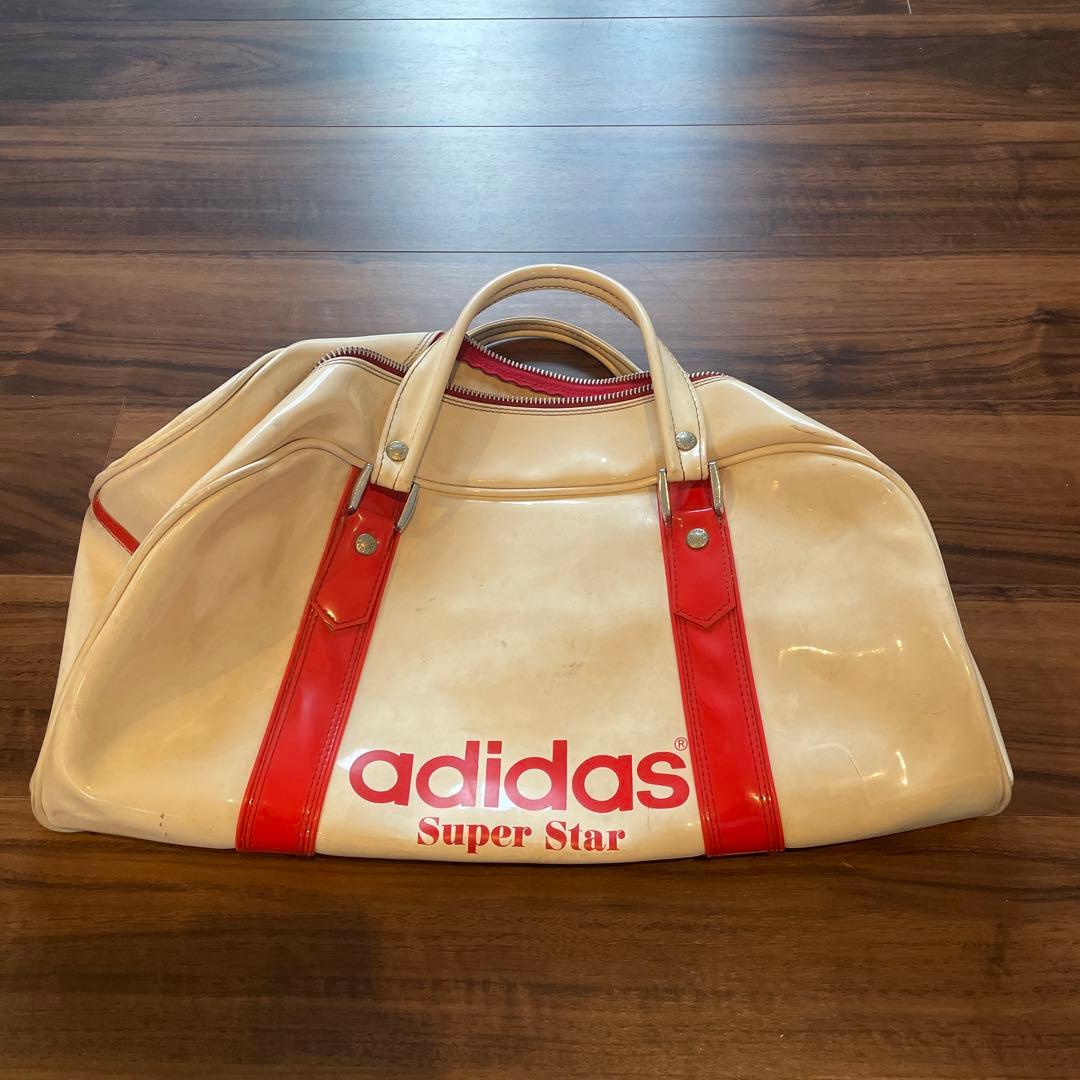 adidas ボストンバッグ 70〜80年代 エナメル - メルカリ
