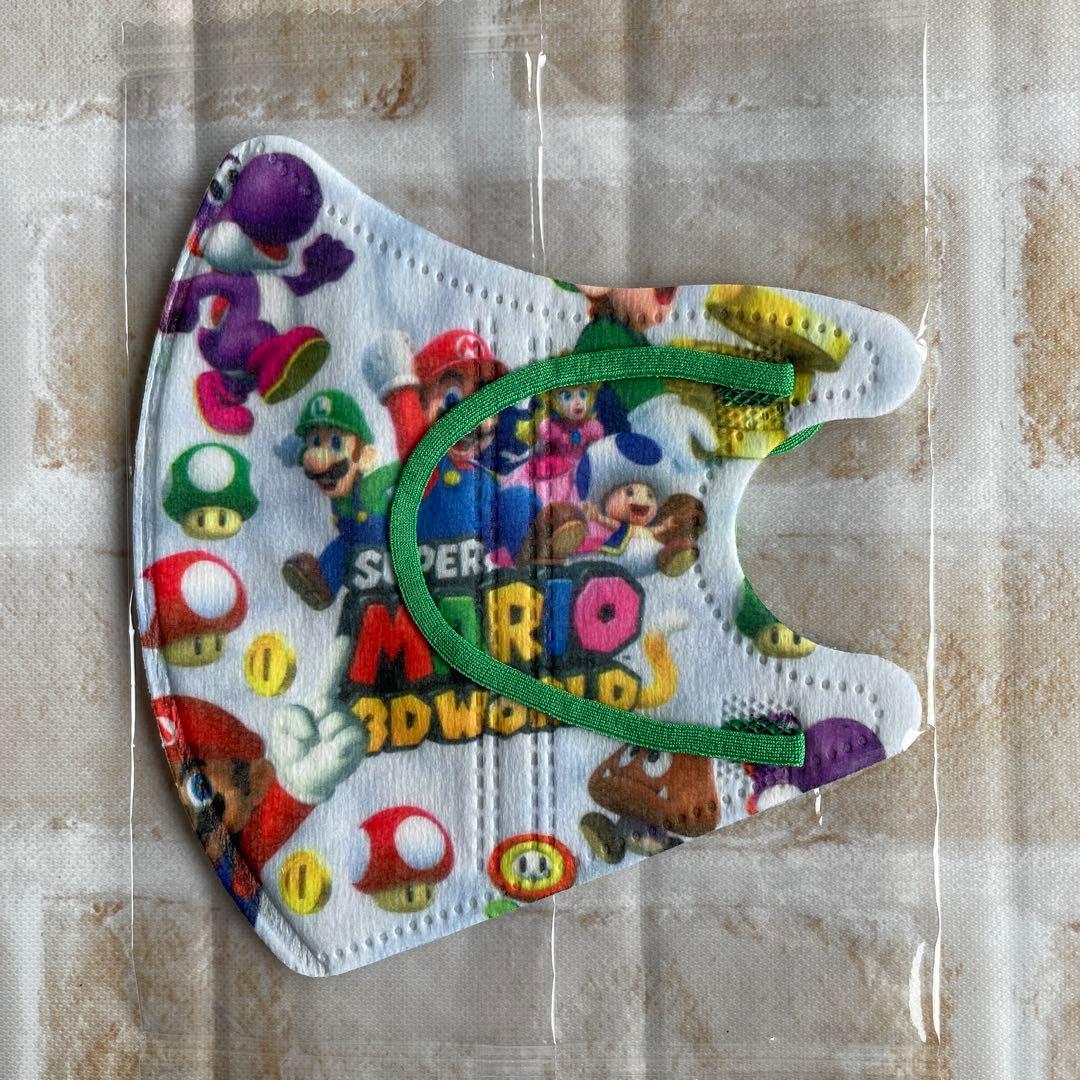 スーパーマリオ 子供用立体不織布マスク 新品未使用 個包装 30枚 便利