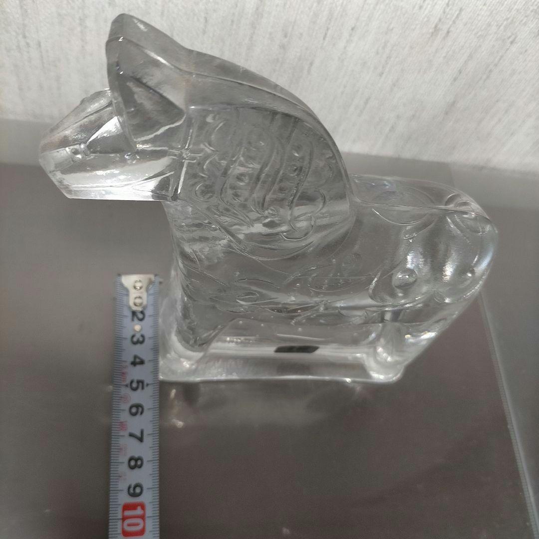 ひなすけ様専用 スウェーデン製 クリアガラス馬のオブジェ