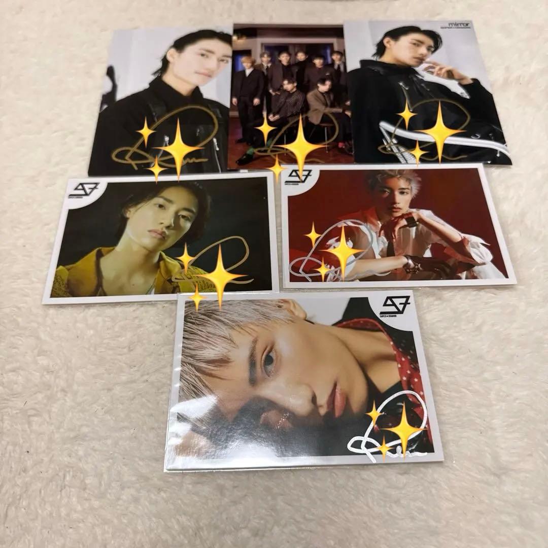 SUPER☆DRAGON 柴崎楽 サイン入り 生写真 ポストカード スパドラ