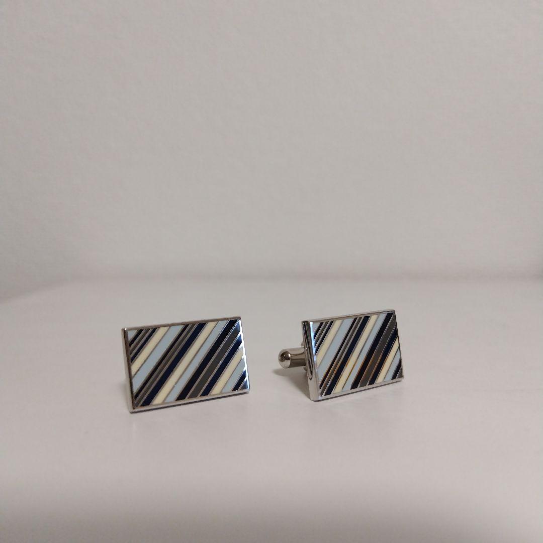 ポール・スミス ストライプ カフリンクス カフスボタン おしゃれ