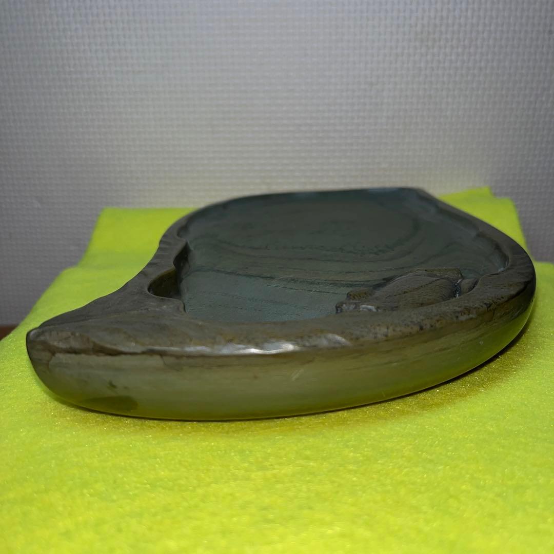 ⭕️宮崎県延岡 相馬羊堂 蛙彫刻硯 紅渓硯 極珍品 21cm超 女性好み
