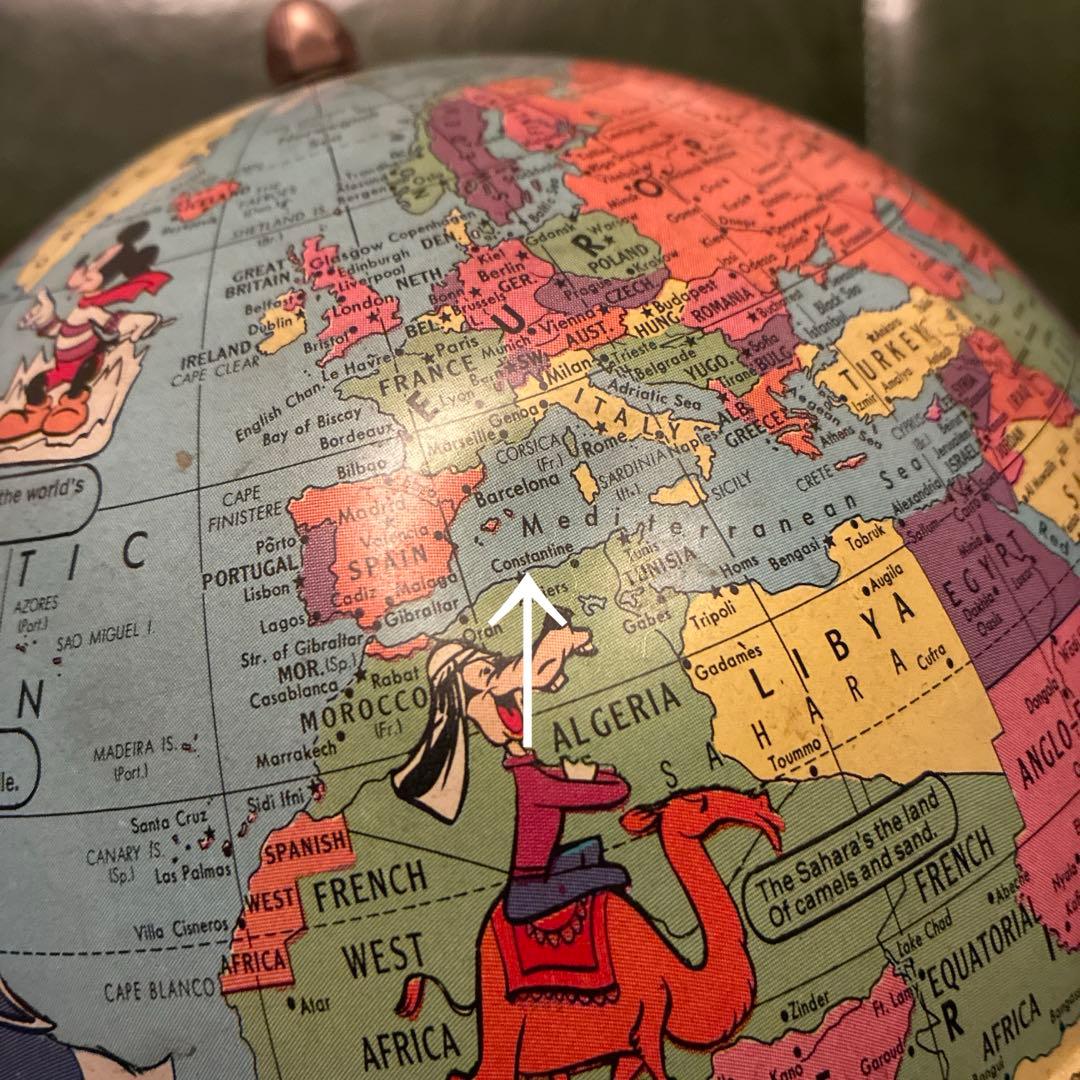 激レア 60's Rand McNally ディズニー 地球儀 - メルカリ