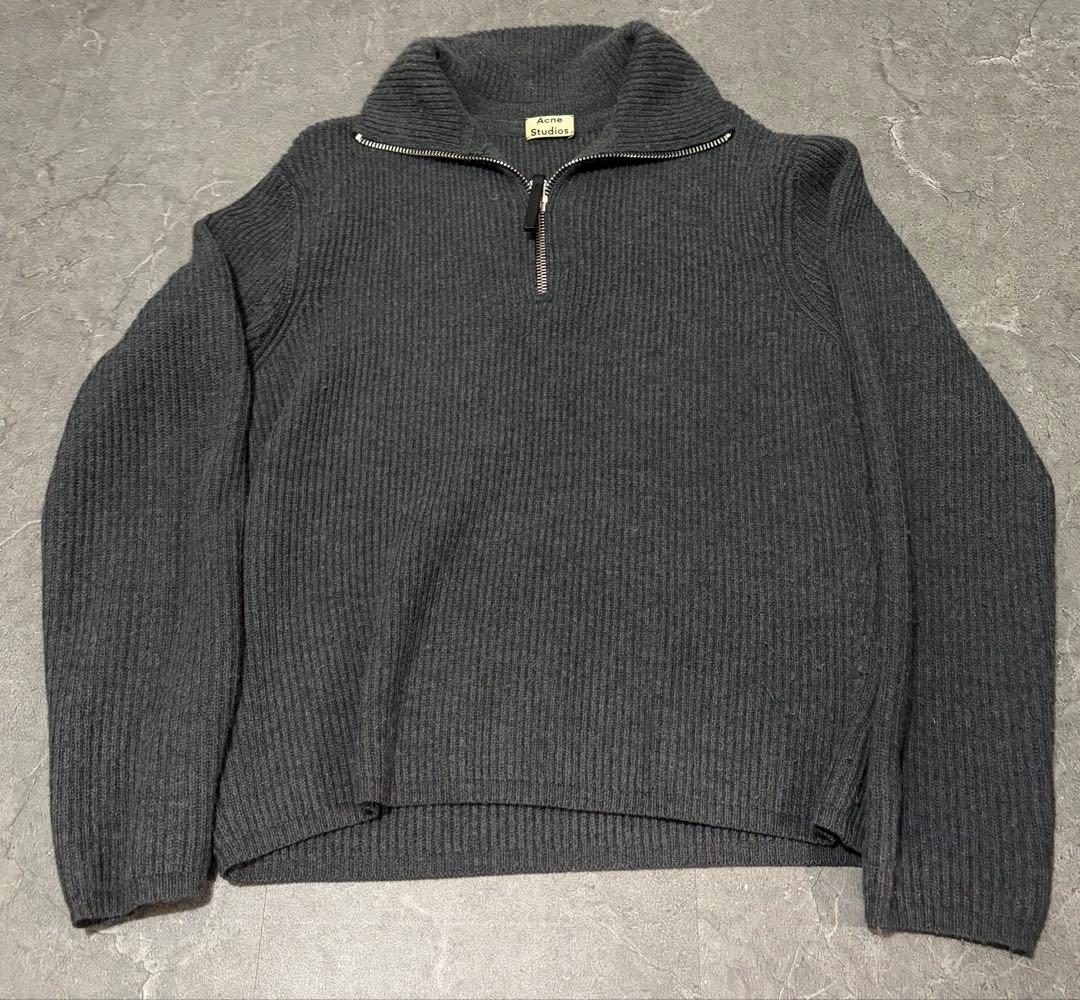 Acne Studios ハーフジップニット - メルカリ