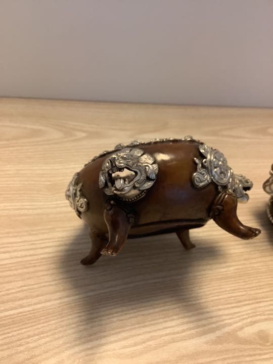 格安　《 SALE 新品 》 チベット　香炉　バイラヴァ　憤怒神　守護神　純銀張