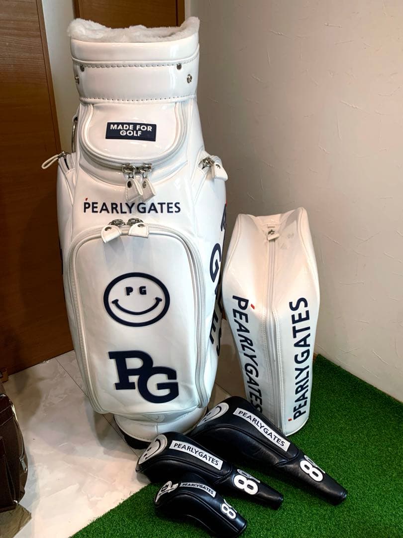 希少 完売 美品 パーリーゲイツ キャディバッグ ヘッドカバー ユニ