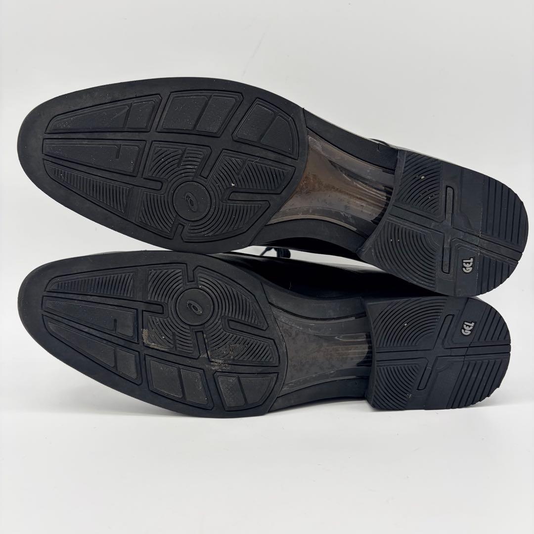 アシックスランウォーク ストレートチップ 25.5cm 黒 外羽根 革靴②