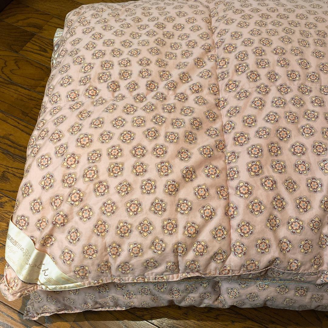 高島屋購入 西川 羽毛布団 シングル ホワイトグース ダウン93％ 1.3kg