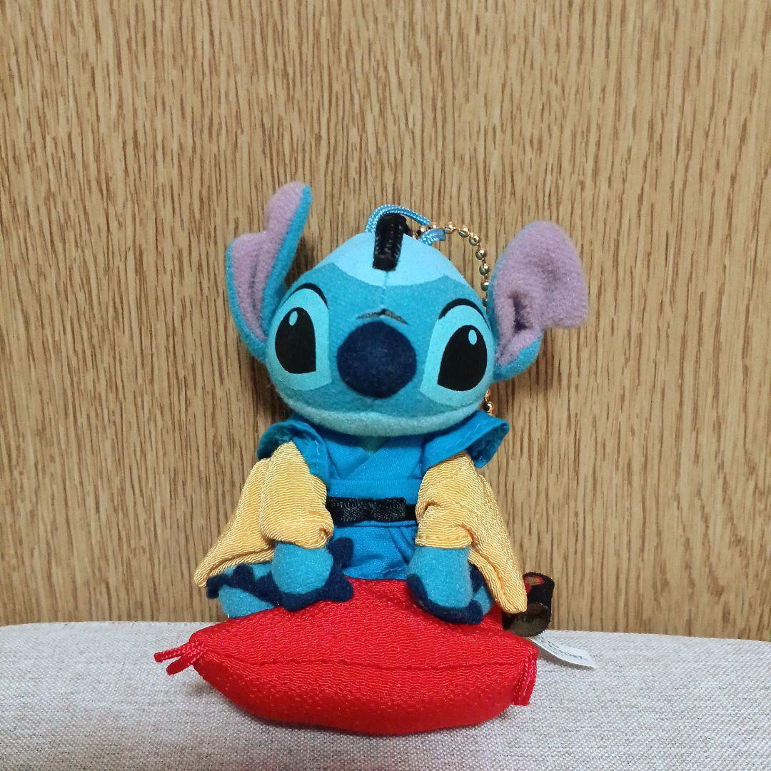 ディズニー スティッチ ぬいぐるみ キーホルダー ちょんまげ サムライ