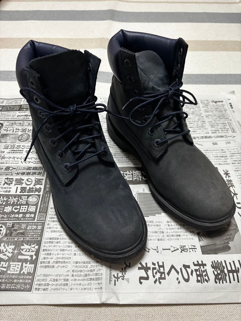 ティンバーランド　ネイビー　25.5cm