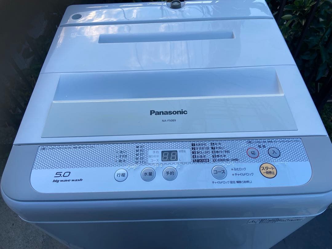 P376 Panasonic 全自動洗濯機 5.0kg ホワイト