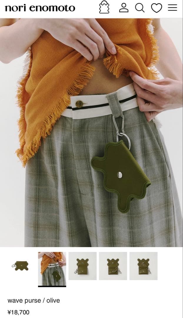 nori enomoto wave mini chain ブルー - メルカリ