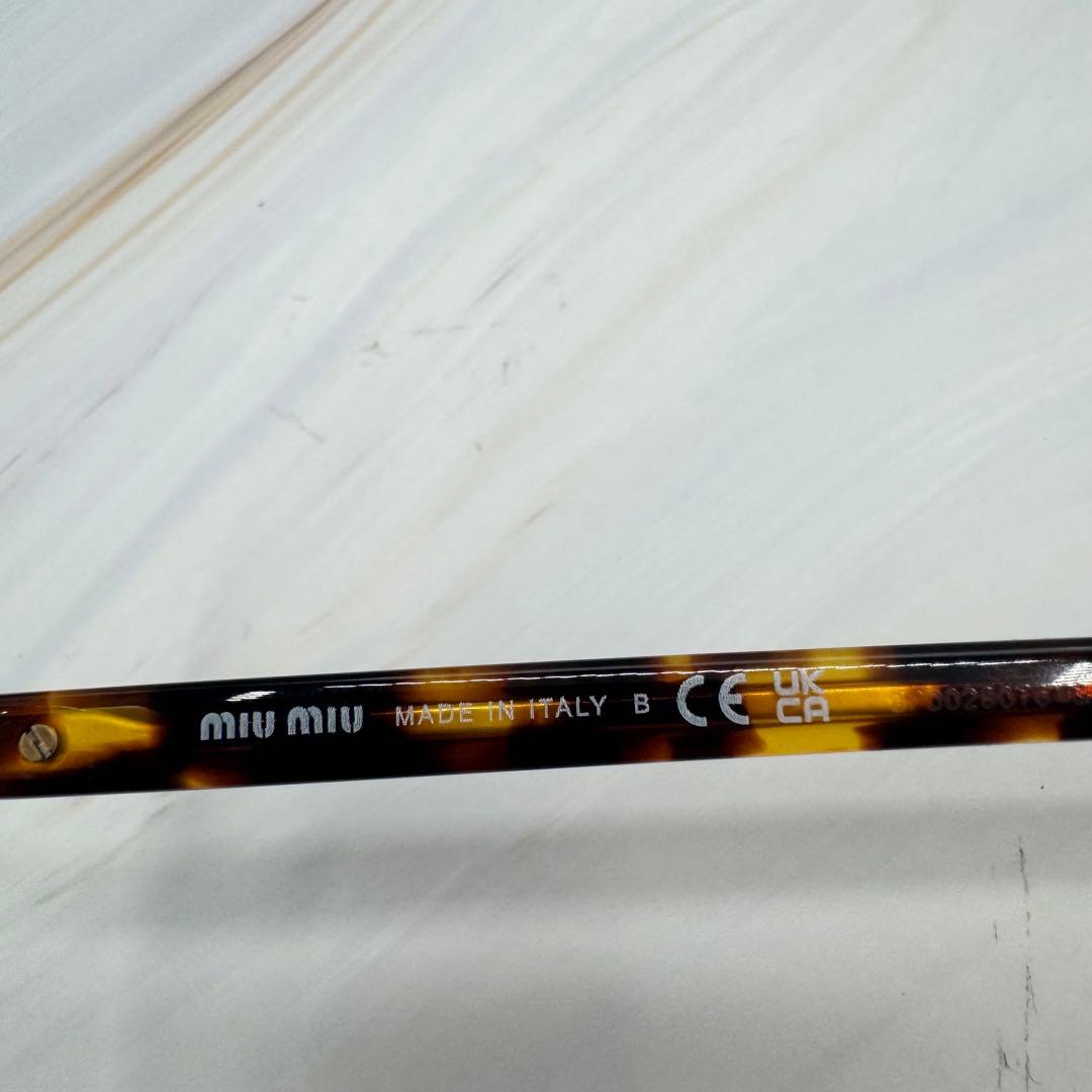 極美品【ミュウミュウ】ウォニョン着用 サングラス べっこう柄 ケース