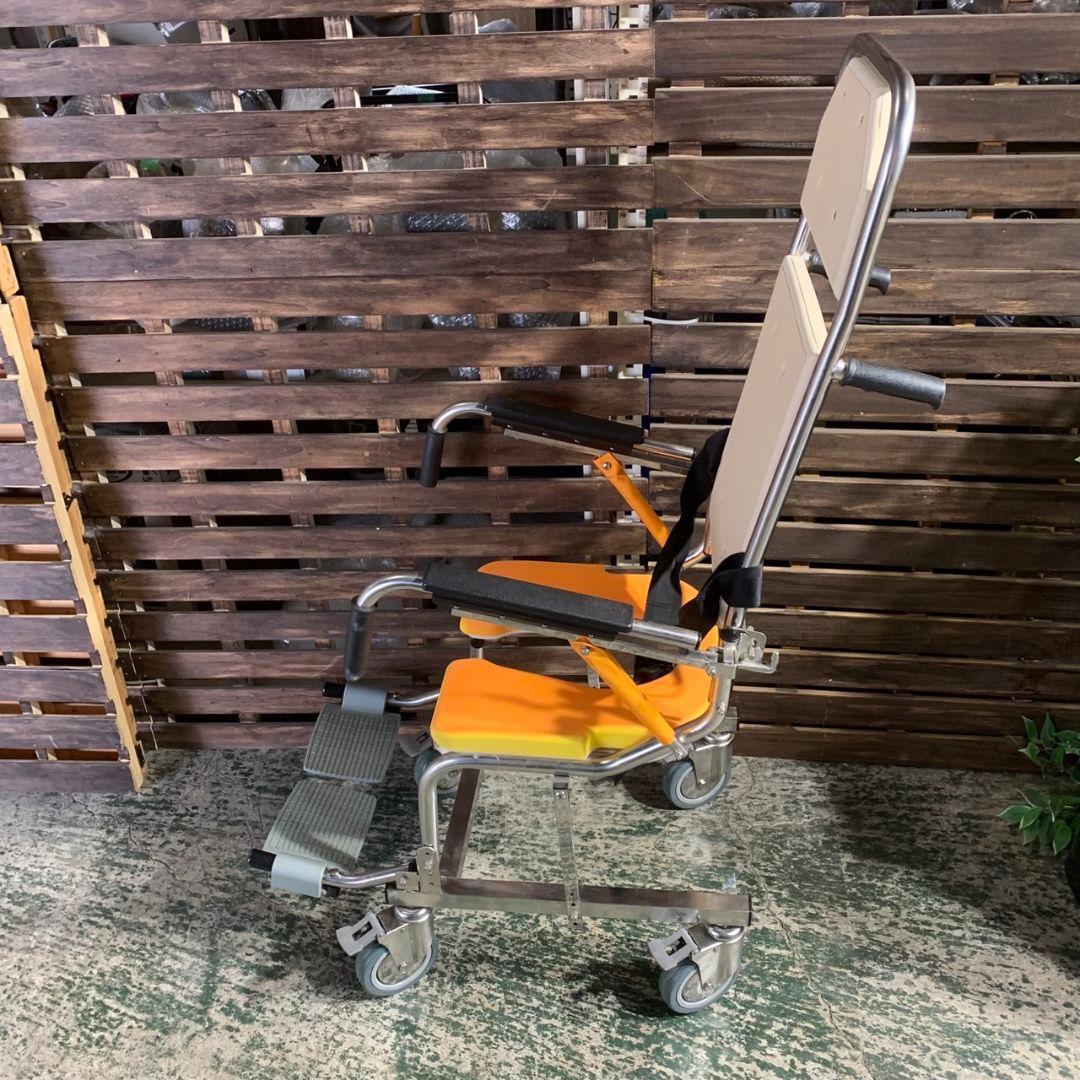 J425R 睦三 MUTSUMI MEDICAL 介護用車椅子 シャワーキャリー