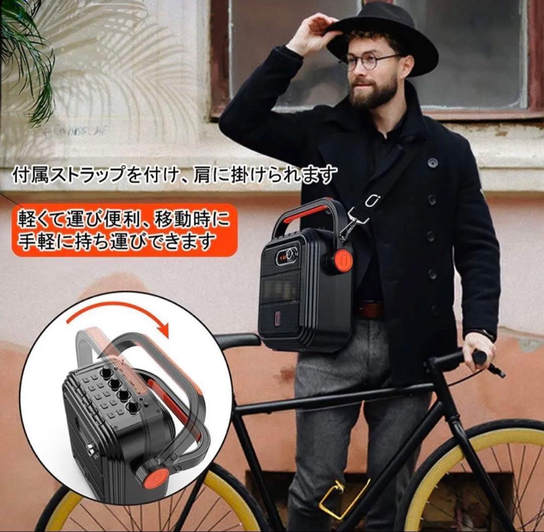 JYX-66BT ポータブルスピーカー ワイヤレスマイク2本付き - メルカリ