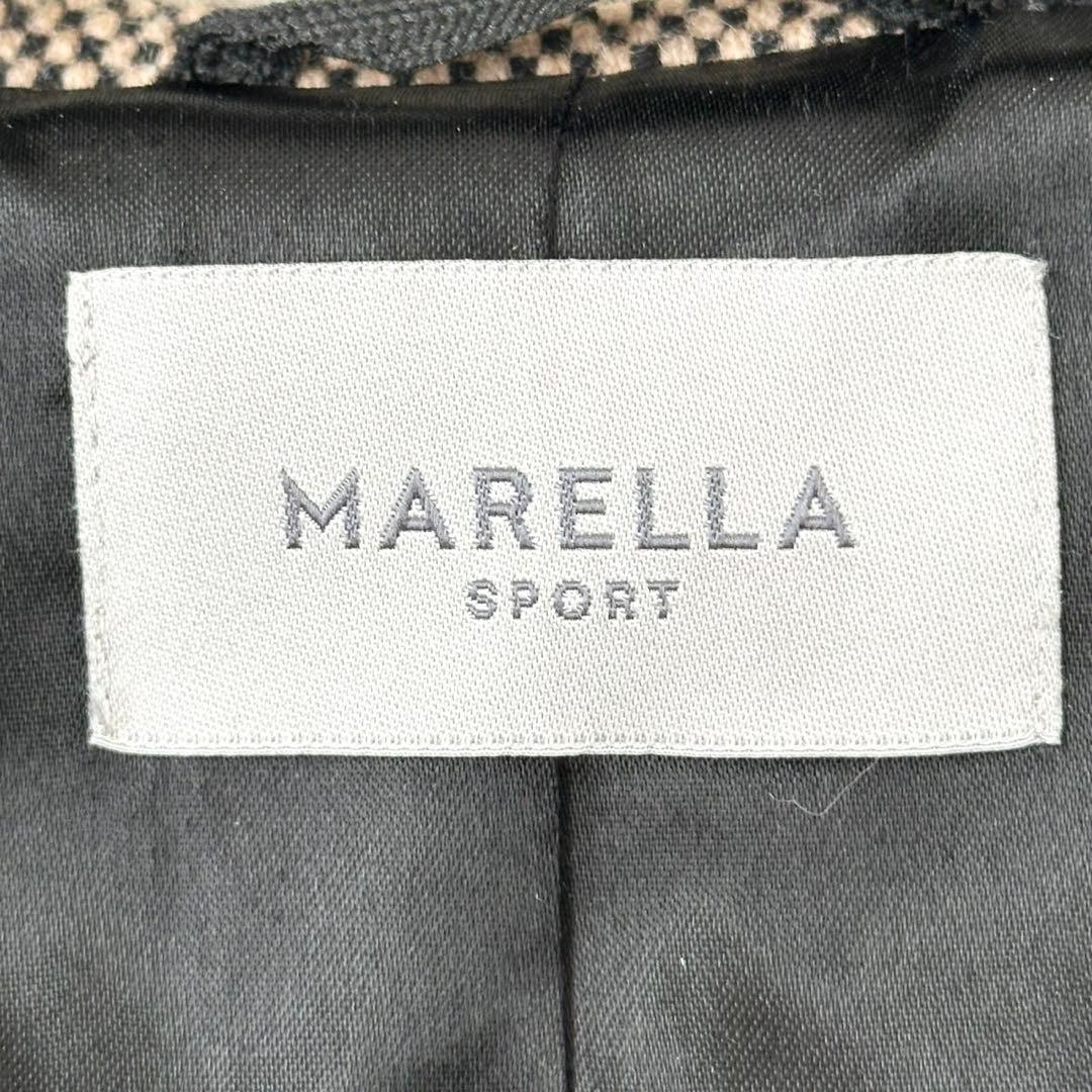 大きいサイズ❤️XL MaxMara マレーラ フーデットコート チェック 黒